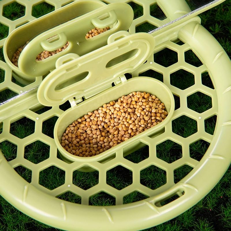 LovuPet Miroir à Oiseaux avec perchoir, Jouets pour Oiseaux