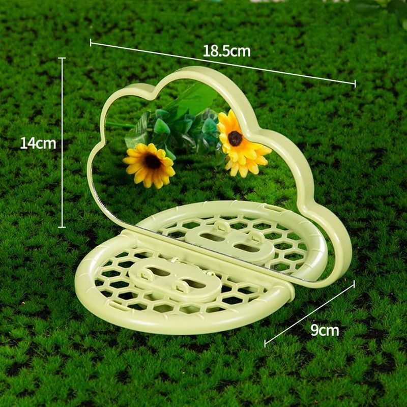 LovuPet Miroir à Oiseaux avec perchoir, Jouets pour Oiseaux