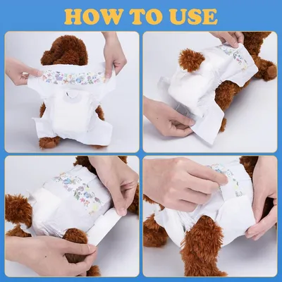 ZENITHMIND Couches pour chiens, couches d'entraînement, L