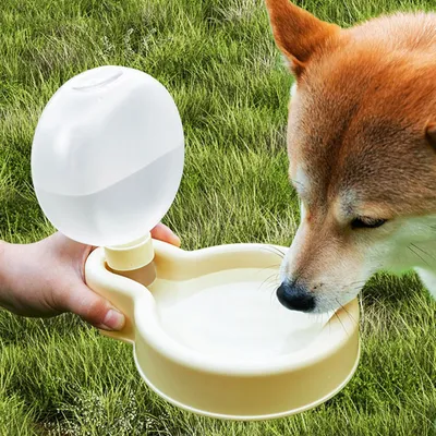LovuPet Botella agua perros, botella agua plegable perros, botella agua