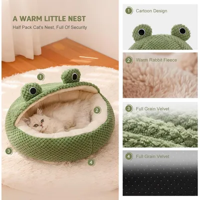 ZENITHMIND Lit Niche pour Animaux de Compagnie d’Intérieur