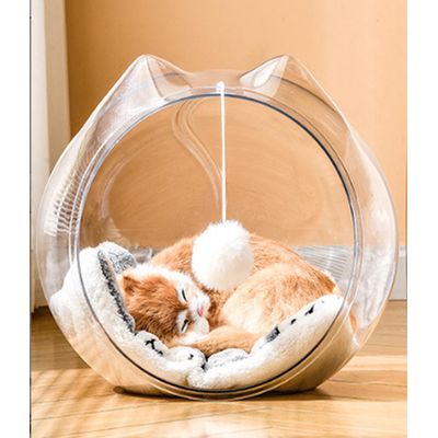 ZENITHMIND Nid semi - fermé en plastique respirant pour chat