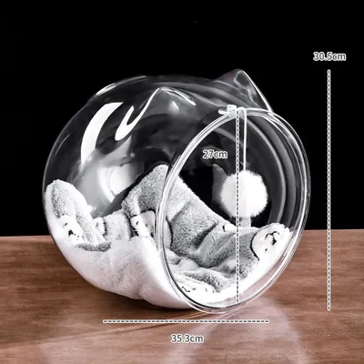 ZENITHMIND Nid semi - fermé en plastique respirant pour chat
