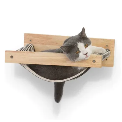 ZENITHMIND Hamac pour Chat à Fixation Murale pour Grand Chat