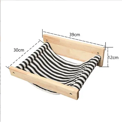 ZENITHMIND Hamac pour Chat à Fixation Murale pour Grand Chat