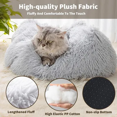 ZENITHMIND Panier Lit Chaud et Confortable pour Chats 55x45x20cm