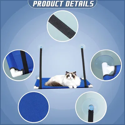 ZENITHMIND Hamac Chat avec Ventouses, Fenêtre de Lit de Chat