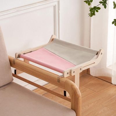ZENITHMIND Lit Hamac pour Chat,Cadre en Bois