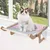 ZENITHMIND Lit Hamac pour Chat,Cadre en Bois