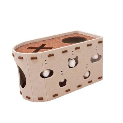 ZENITHMIND Maison À Griffes pour Chat,Griffoir en Cachette pour Chat