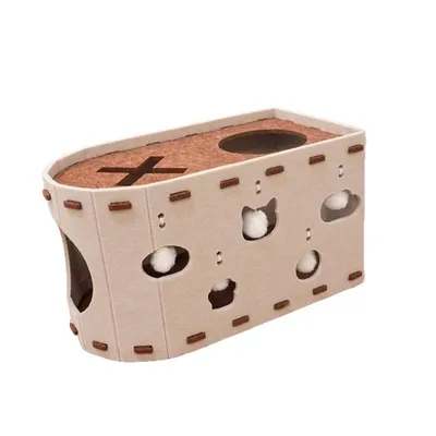 ZENITHMIND Maison À Griffes pour Chat,Griffoir en Cachette pour Chat