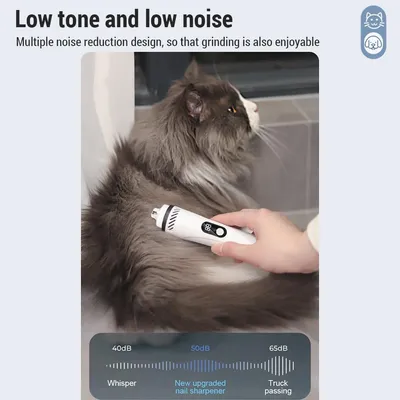 LovuPet Lime à ongles portable et fiable pour animaux de compagnie avec LED