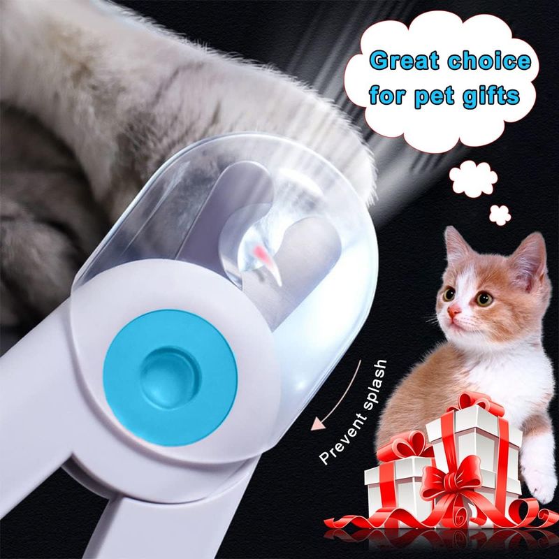 Tondeuse Griffes Professionnelle LED Anti-Éclaboussures pour Chiens/Chats