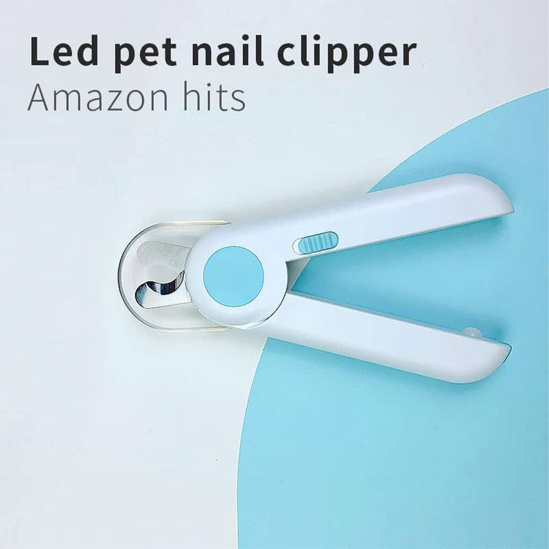 Tondeuse Griffes Professionnelle LED Anti-Éclaboussures pour Chiens/Chats