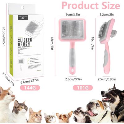 ZENITHMIND Brosse de toilettage pour chien et chat