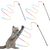 LovuPet Baguette ruban arc-en-ciel 3pcs pour chatons, jeu interactif chat