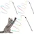 LovuPet Baguette ruban arc-en-ciel 3pcs pour chatons, jeu interactif chat LovuPet Baguette ruban arc-en-ciel 3pcs pour chatons, jeu interactif chat