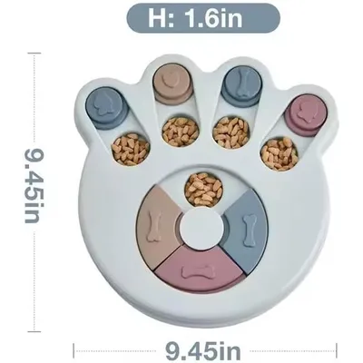 ZENITHMIND Fente lente en forme de griffe pour chien, bleu clair