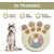 ZENITHMIND Fente lente en forme de griffe pour chien, bleu clair