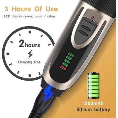 ZENITHMIND Chien chat tondeuse à cheveux set, électrique sans fil