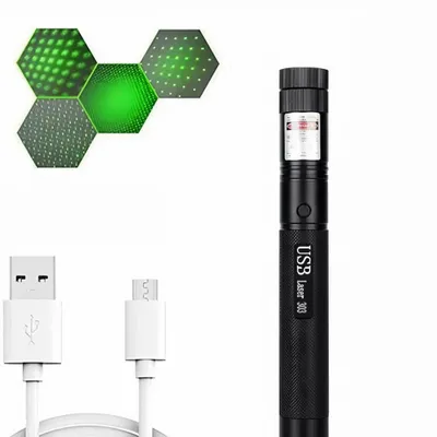 LovuPet Pointeur laser vert 532nm puissant USB pour chat et usage amusant