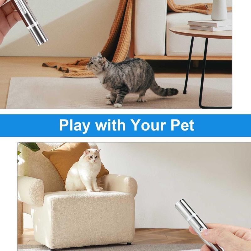LovuPet Jouet interactif LED pour chats et chiens, USB,exercice intelligent