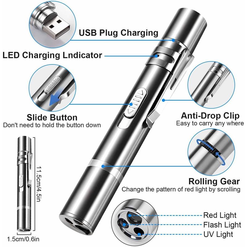 LovuPet Jouet interactif LED pour chats et chiens, USB,exercice intelligent