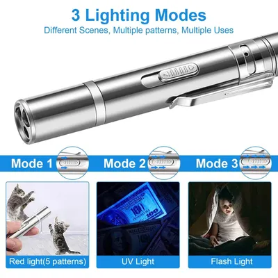 LovuPet Jouet interactif LED pour chats et chiens, USB,exercice intelligent