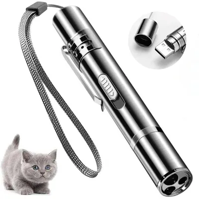 LovuPet Jouet interactif LED pour chats et chiens, USB,exercice intelligent