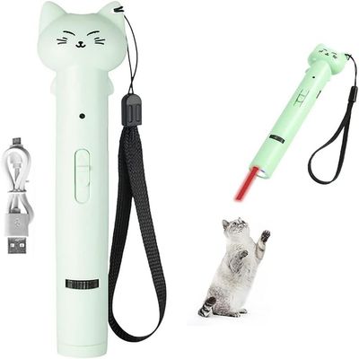 LovuPet Jouet interactif pour chat avec pointeur laser, rechargeable Vert
