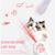 LovuPet Jouet interactif 3 en 1 pour chats et chiens avec mousqueton blanc