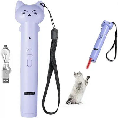 LovuPet Jouet interactif pour chat avec pointeur laser, rechargeable LovuPet Jouet interactif pour chat avec pointeur laser, rechargeable