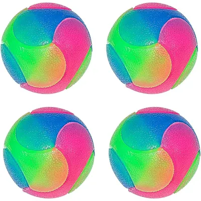 Balle de Chien LED Lumineuse Rebondissante Interactive avec Clignotant