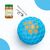 ZENITHMIND Boule pour chien,jouet à mâcher interactif silencieux,Ø 5,5 cm