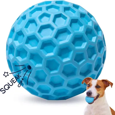 ZENITHMIND Boule pour chien,jouet à mâcher interactif silencieux,Ø 5,5 cm