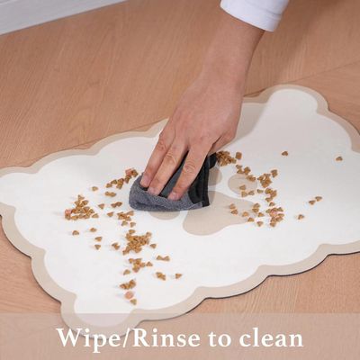 ZENITHMIND Tapis d'alimentation absorbant pour chien et chat,lavable