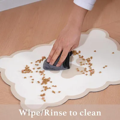 ZENITHMIND Tapis d'alimentation absorbant pour chien et chat,lavable