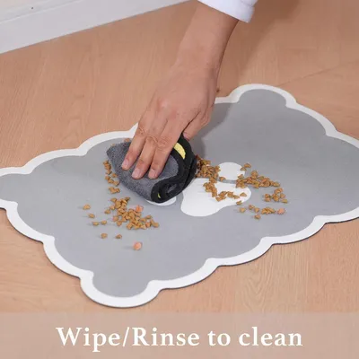 ZENITHMIND Tapis d'alimentation absorbant pour chien et chat 33*55cm