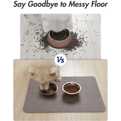 ZENITHMIND Tapete absorbente para alimentación de mascotas, tapete para