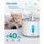 Fontaine chat/chien Aerb - filtre charbon, inox, LED, silencieuse