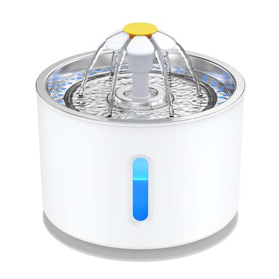 Fontaine chat/chien Aerb - filtre charbon, inox, LED, silencieuse