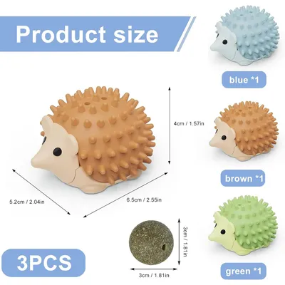 3 Pièces Boule Herbe à Chat à Lécher, Boule Herbe a Chat Murale Boules