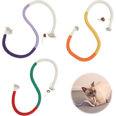 LovuPet 3 Pièces 70cm Corde à Mâcher pour Chat, Bâtonnets Herbe à Chat 1 Piece