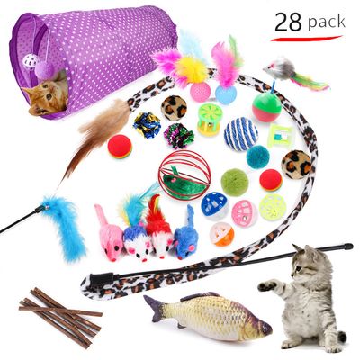 LovuPet Ensemble de jouets pour chats-28 pcs-Jouets intelligents pour chats