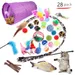 LovuPet Katzenspielzeug-Set – 28-teilig – Intelligentes Katzenspielzeug