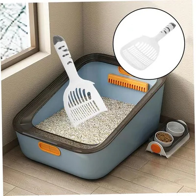 ZENITHMIND Pelle à sable pour chat avec large surface, bord incliné ZENITHMIND Pelle à sable pour chat avec large surface, bord incliné