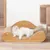 ZENITHMIND Griffoir pour chat - Chaise longue en bois pour chats ZENITHMIND Griffoir pour chat - Chaise longue en bois pour chats