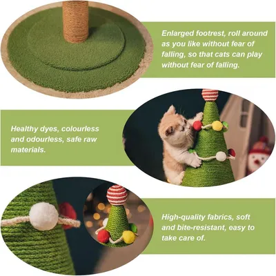 ZENITHMIND Arbre De NoëL Jouet pour Chats à Griffer
