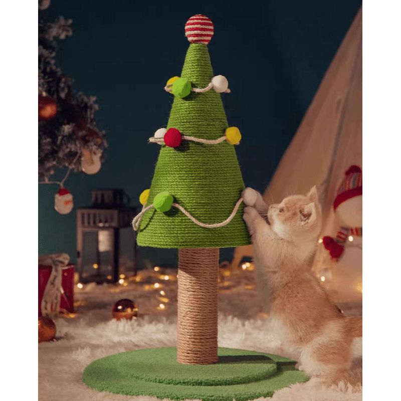 ZENITHMIND Arbre De NoëL Jouet pour Chats à Griffer