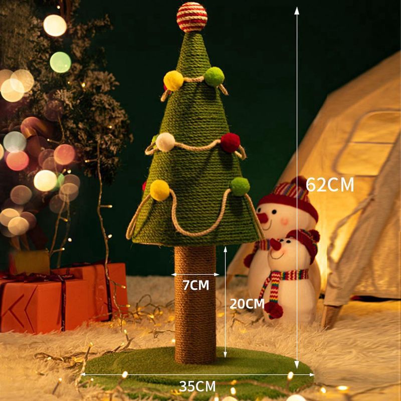 ZENITHMIND Arbre De NoëL Jouet pour Chats à Griffer
